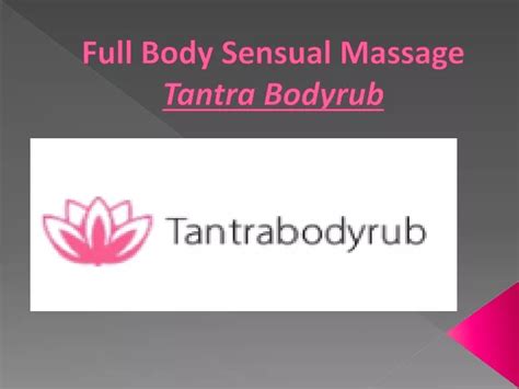Full Body Sensual Massage Escort Florida Ridge